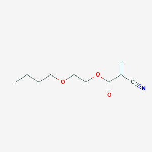 molecular formula C10H15NO3 B8530870 2-Propenoic acid, 2-cyano-, 2-butoxyethyl ester CAS No. 17342-18-6