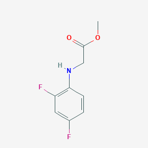 molecular formula C9H9F2NO2 B8530883 Methyl (2,4-difluorophenyl)glycinate 