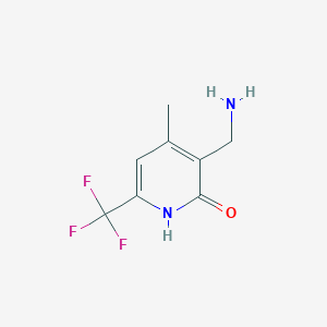 molecular formula C8H9F3N2O B8530899 3-(Aminomethyl)-4-methyl-6-(trifluoromethyl)pyridin-2-ol 