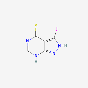 molecular formula C5H3IN4S B8530905 3-Iodo-1,5-dihydropyrazolo[3, 4-d]pyrimidin-4-thione 