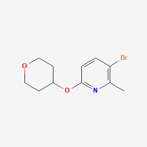 3-Bromo-2-methyl-6-(tetrahydro-pyran-4-yloxy)-pyridine