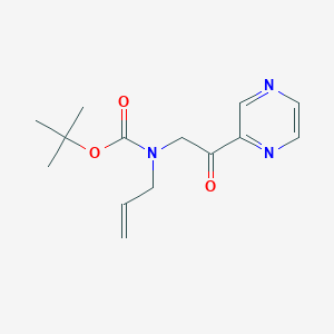 tert-Butyl N-allyl-N-(2-oxo-2-pyrazin-2-yl-ethyl)carbamate