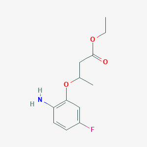 3-(2-Amino-5-fluoro-phenoxy)-butyric acid ethyl ester