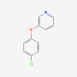 molecular formula C11H8ClNO B8531020 3-(p-Chlorophenoxy)pyridine 