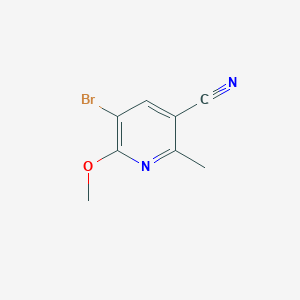 molecular formula C8H7BrN2O B8531032 5-Bromo-6-methoxy-2-methylnicotinonitrile 