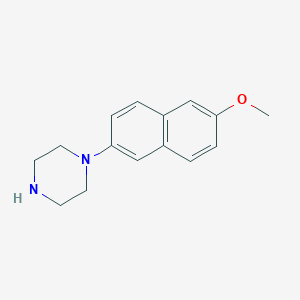 molecular formula C15H18N2O B8531040 1-(6-Methoxy-naphthalen-2-yl)-piperazine 