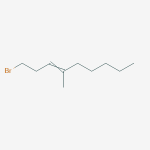 molecular formula C10H19Br B8531046 1-Bromo-4-methyl-3-nonene 