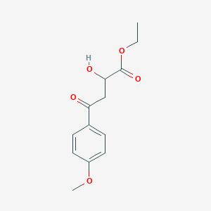 molecular formula C13H16O5 B8531117 Ethyl 2-hydroxy-4-(4-methoxyphenyl)-4-oxobutanoate 