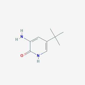 molecular formula C9H14N2O B8531130 3-amino-5-tert-butyl-1H-pyridin-2-one 