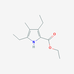 molecular formula C12H19NO2 B8531135 2-Carbethoxy-3,5-diethyl-4-methyl-pyrrole 