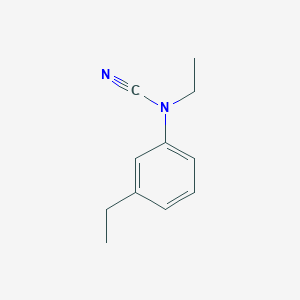molecular formula C11H14N2 B8531151 N-(m-ethylphenyl)-N-ethylcyanamide 