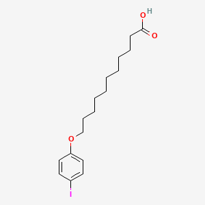 molecular formula C17H25IO3 B8531156 11-(4-Iodophenoxy)undecanoic acid 