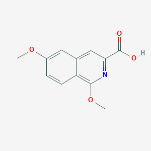molecular formula C12H11NO4 B8531194 1,6-Dimethoxy-isoquinoline-3-carboxylic acid 