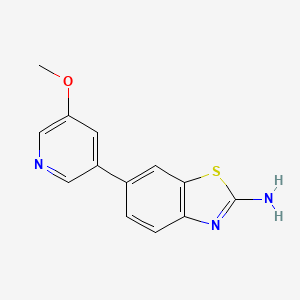 molecular formula C13H11N3OS B8531210 6-(5-Methoxypyridin-3-yl)benzo[d]thiazol-2-amine 