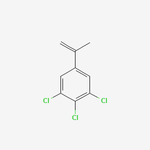 molecular formula C9H7Cl3 B8531227 1,2,3-Trichloro-5-(prop-1-en-2-yl)benzene 