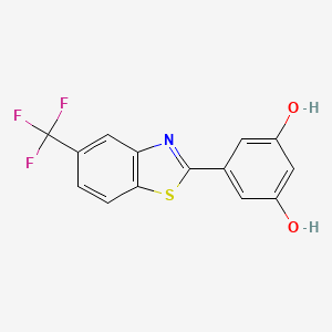 1,3-Benzenediol,5-[5-(trifluoromethyl)-2-benzothiazolyl]-