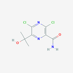 3,5-Dichloro-6-(2-hydroxypropan-2-yl)pyrazine-2-carboxamide