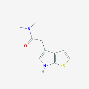 molecular formula C10H12N2OS B8531325 N,N-dimethyl-2-(6H-thieno[2,3-b]pyrrol-4-yl]acetamide 