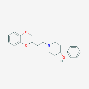 molecular formula C21H25NO3 B8531357 1-[2-(2,3-Dihydro-1,4-benzodioxin-2-yl)ethyl]-4-phenylpiperidin-4-ol CAS No. 62590-24-3