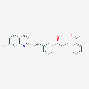 molecular formula C28H24ClNO2 B8531360 3-(2-Acetylphenyl)-1(R)-(3-(2-(7-chloro-2-quinolinyl)ethenyl)phenyl)propanol 