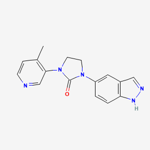 1-(1H-indazol-5-yl)-3-(4-methylpyridin-3-yl)imidazolidin-2-one