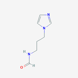 molecular formula C7H11N3O B8531461 N-(3-(1H-imidazol-l-yl)propyl)formamide 