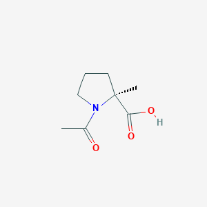 molecular formula C8H13NO3 B8531475 (S)-1-Acetyl-2-methyl-pyrrolidine-2-carboxylic acid 