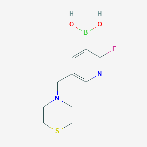 2-Fluoro-5-(thiomorpholinomethyl)pyridin-3-ylboronic acid