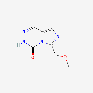 molecular formula C7H8N4O2 B8531528 6-Methoxymethyl-imidazo[1,5-d]-as-triazin-4(3H)-one 