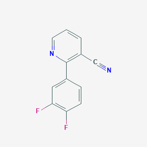 molecular formula C12H6F2N2 B8531550 2-(3,4-Difluorophenyl)nicotinonitrile 
