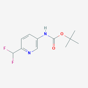 (6-Difluoromethyl-pyridin-3-yl)-carbamic acid tert-butyl ester