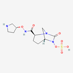(2S,5R)-7-oxo-N-[(3R)-pyrrolidin-3-yloxy]-6-(sulfooxy)-1,6-diazabicyclo[3.2.1]octane-2-carboxamide