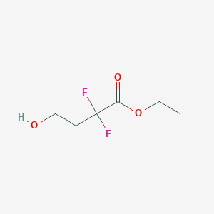 molecular formula C6H10F2O3 B8531638 Ethyl 2,2-difluoro-4-hydroxybutanoate CAS No. 88128-46-5