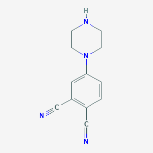 1,2-Benzenedicarbonitrile, 4-(1-piperazinyl)-