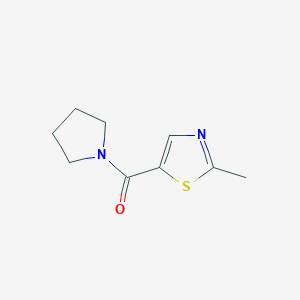 molecular formula C9H12N2OS B8531723 2-Methyl-5-(pyrrolidinocarbonyl)thiazole 