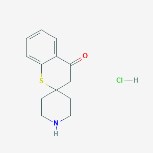molecular formula C13H16ClNOS B8531760 Spiro[piperidine-4,2'-thiochroman]-4'-one hcl 