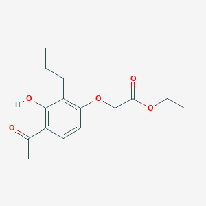 Ethyl (4-acetyl-3-hydroxy-2-propylphenoxy)acetate