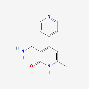 3-(aminomethyl)-6-methyl-4,4'-bipyridin-2(1H)-one