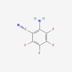 molecular formula C7H2F4N2 B8531856 2-Aminotetrafluorobenzonitrile CAS No. 16582-99-3