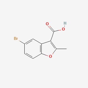 molecular formula C10H7BrO3 B8531875 5-Bromo-methyl-benzofuran-3-carboxylic acid 