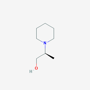 molecular formula C8H17NO B8531913 (S)-2-(piperidin-1-yl)propan-1-ol 