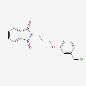 molecular formula C18H16ClNO3 B8531934 N-[3-[3-(chloromethyl)phenoxy]propyl]phthalimide 