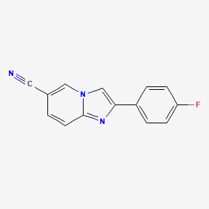 2-(4-Fluoro-phenyl)-imidazo[1,2-a]pyridine-6-carbonitrile