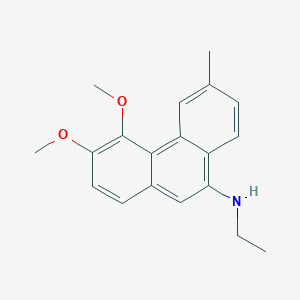 molecular formula C19H21NO2 B8531958 N-Ethyl-3,4-dimethoxy-6-methylphenanthren-9-amine CAS No. 88695-97-0