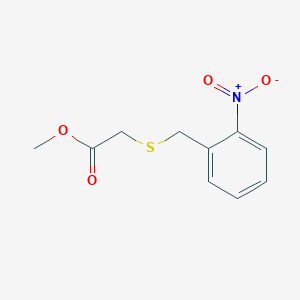 molecular formula C10H11NO4S B8531964 Methyl (o-nitrobenzylthio)-acetate 
