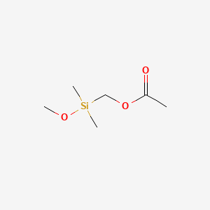 molecular formula C6H14O3Si B8532025 (Methoxy(dimethyl)silyl)methyl acetate CAS No. 18162-90-8