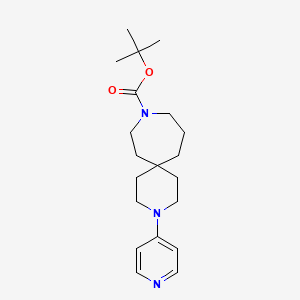 Tert-butyl 3-(pyridin-4-yl)-3,9-diazaspiro[5.6]dodecane-9-carboxylate