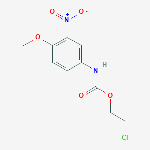 molecular formula C10H11ClN2O5 B8532046 2-Chloroethyl 4-methoxy-3-nitrophenylcarbamate 