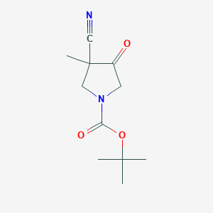 1,1-Dimethylethyl 3-cyano-3-methyl-4-oxo-1-pyrrolidinecarboxylate