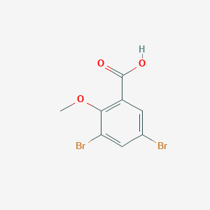 molecular formula C8H6Br2O3 B085321 3,5-Dibromo-2-methoxybenzoic acid CAS No. 13130-23-9